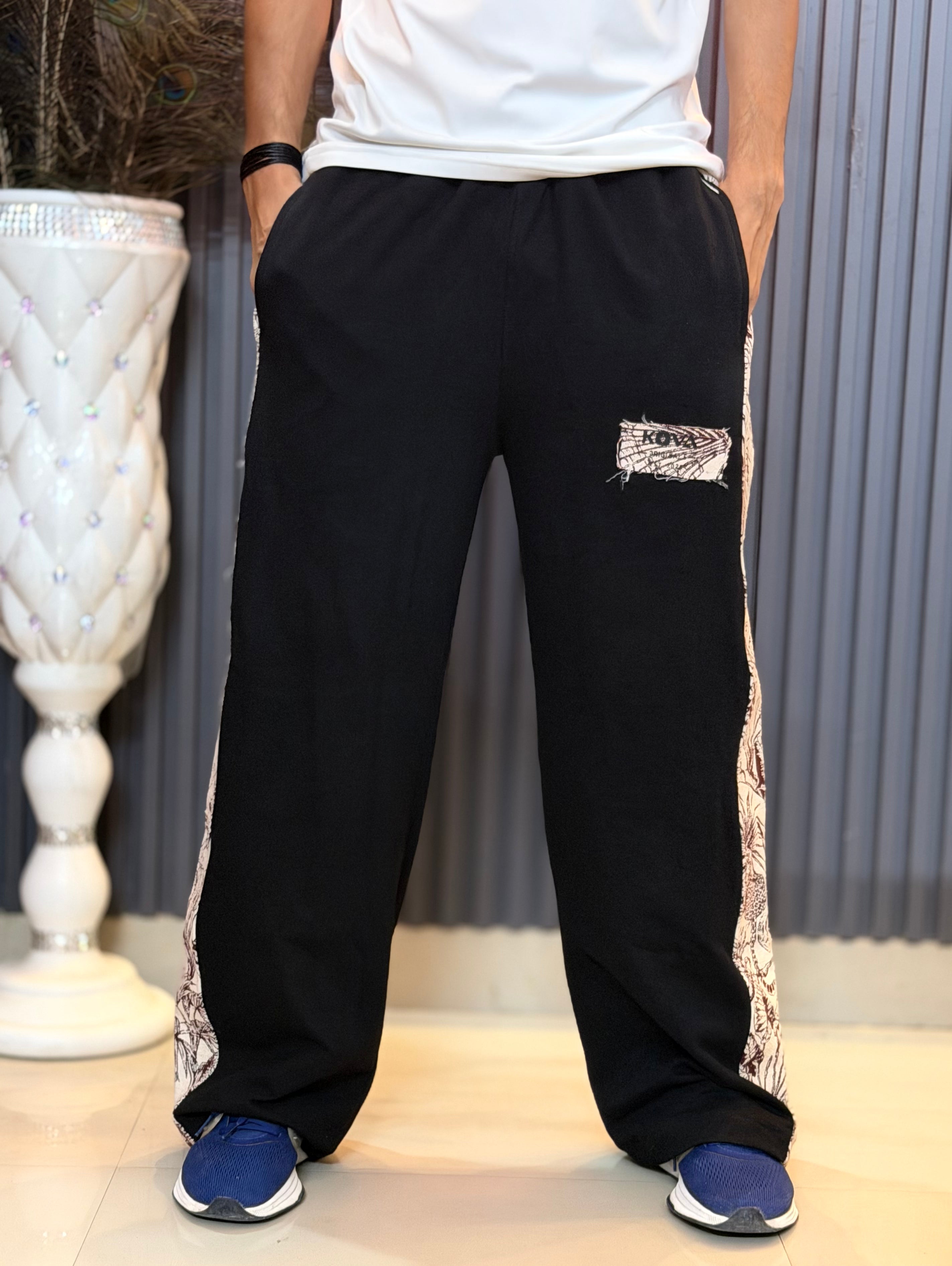 KOVA Jacquard Wide Leg Pants