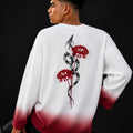 White Waffle Knit Oversized T-Shirt